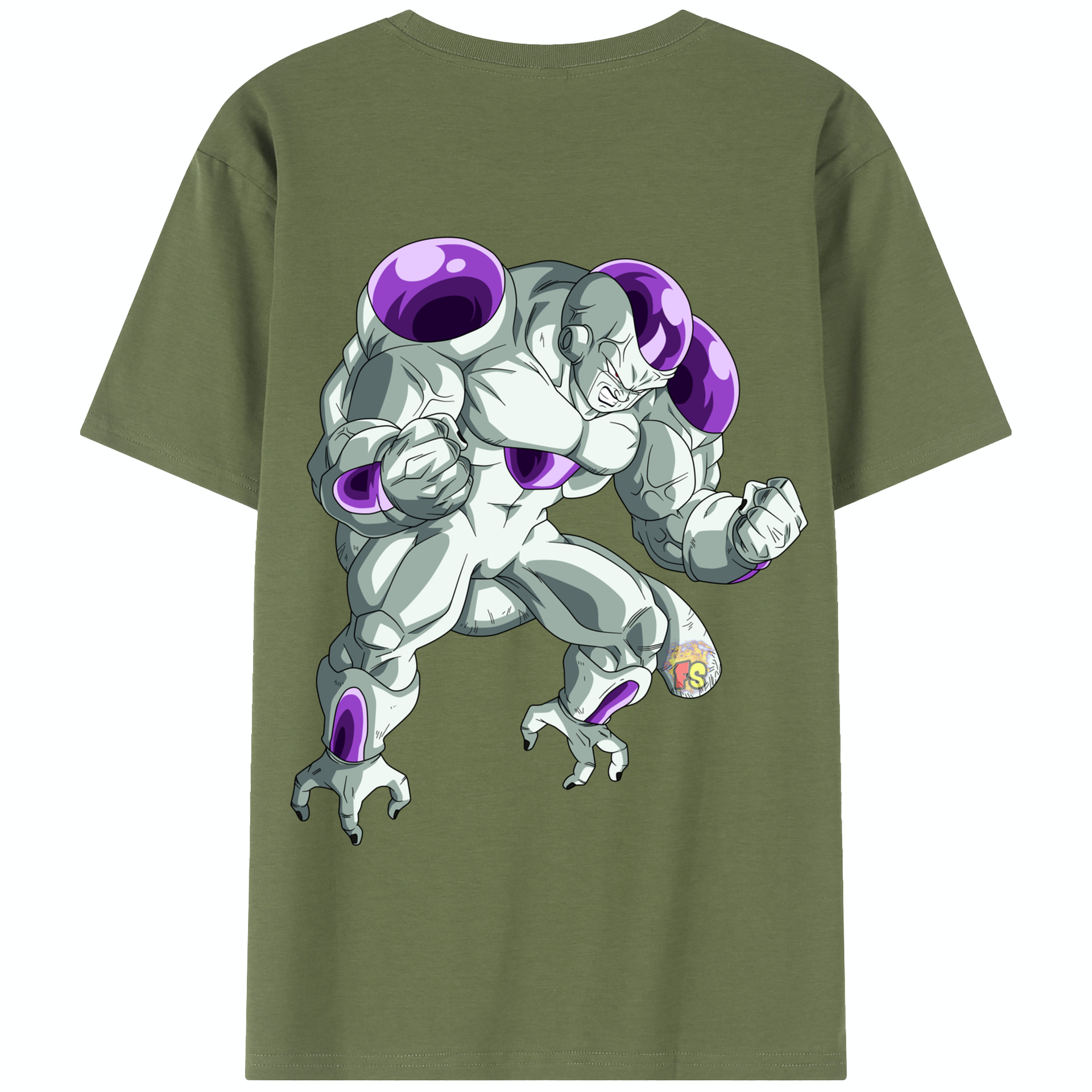 （画像用） ドラゴンボール フリーザ DRAGON BALL Frieza 綿100％半袖Tシャツ（背面プリント）